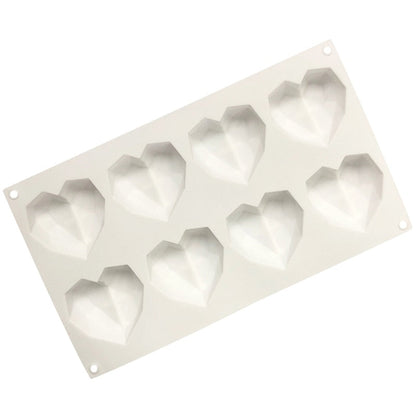 Heart-Shaped Silicone Baking Molds for Perfect Treats