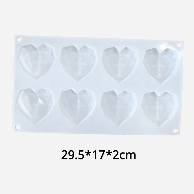 Heart-Shaped Silicone Baking Molds for Perfect Treats
