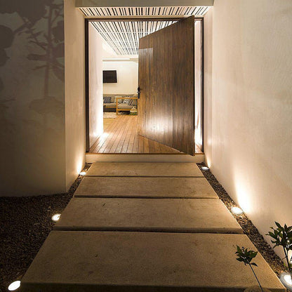 8-Pack LED Solar Garden Step Lights - In-Ground Outdoor Stair Illumination