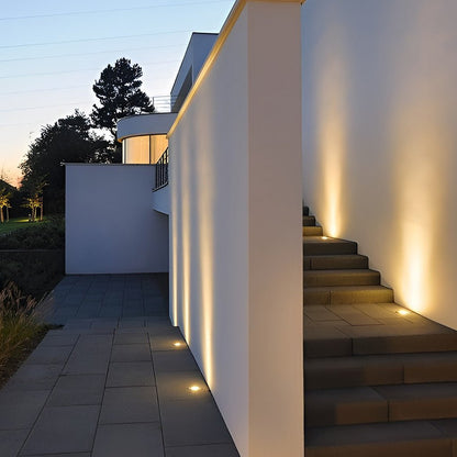8-Pack LED Solar Garden Step Lights - In-Ground Outdoor Stair Illumination