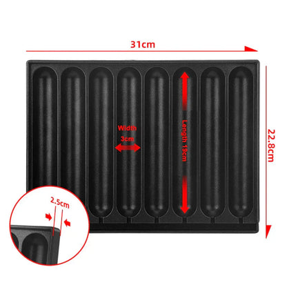 Multi-Sausage Grilling Plate with 8 Slots for Gas Cooking