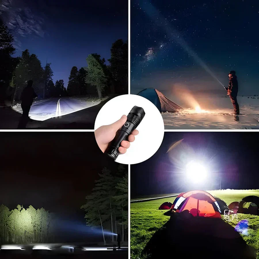 Ultra-Bright Rechargeable Flashlight - 7000 Lumen Power