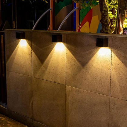 Dual-Function Solar Outdoor Wall Light | LuminaGlow
