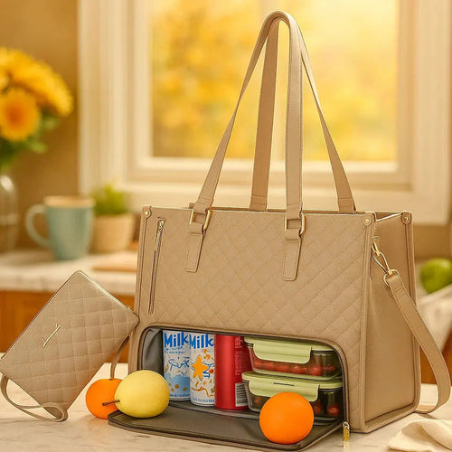 Secure Laptop Carrier with Fresh Meal Storage for All-Day Use