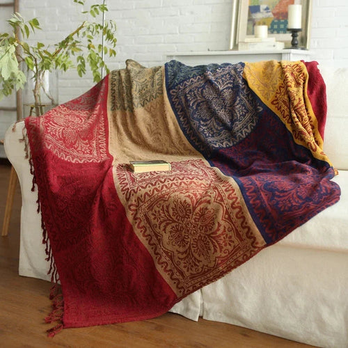 Tassel Blanket - Year-Round Comfort and Style with Gentle Warmth