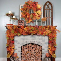 Orange rattan + orange wreath