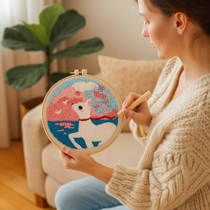 Quick Relaxation and Beautiful Embroidery Art Creation