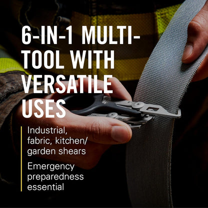 6-in-1 Emergency Multi-Tool ResQBlade | Stainless Steel | For Car, Outdoor & Rescue | Includes Case