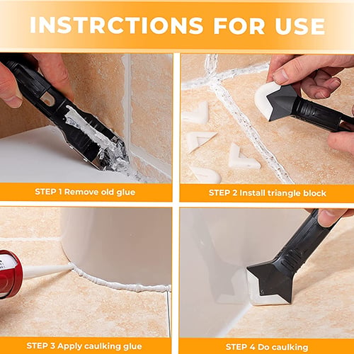5-in-1 Silicone Scraper Tool Set for Easy Sealing Solutions