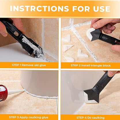 5-in-1 Silicone Scraper Tool Set for Easy Sealing Solutions
