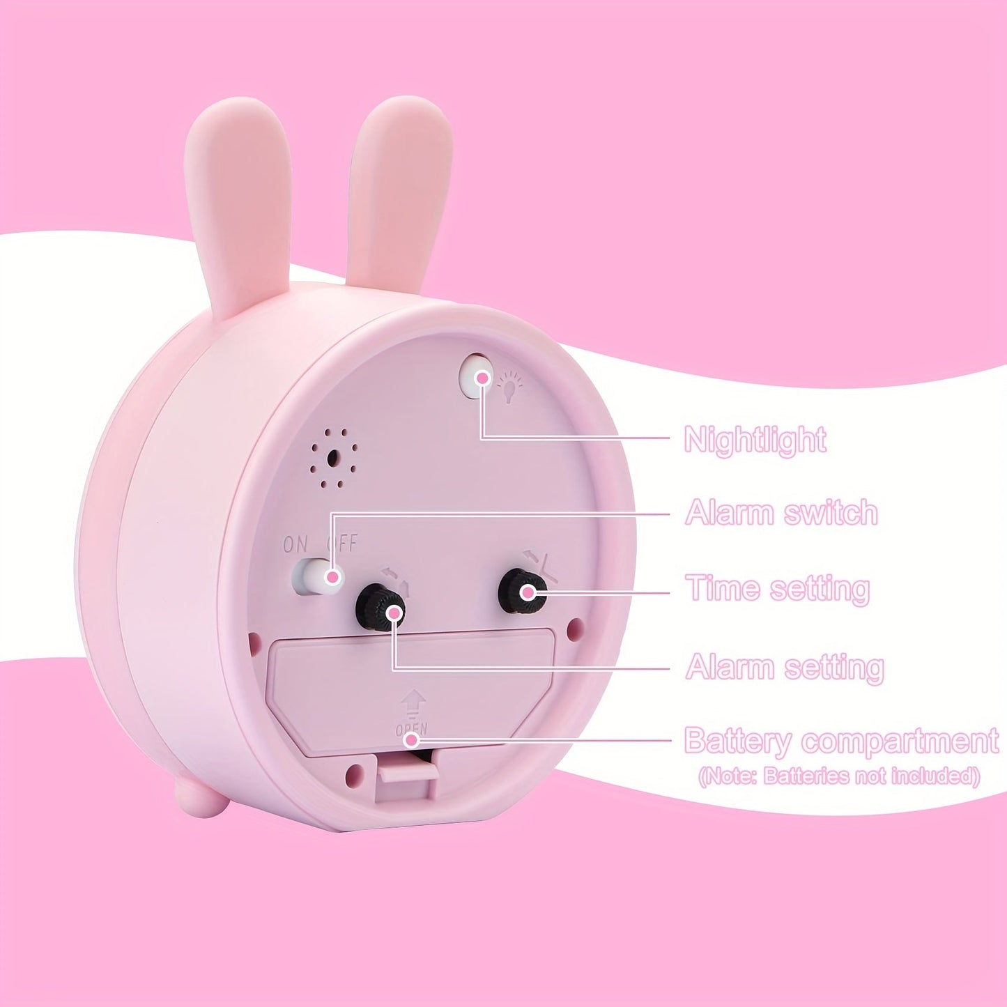Bedside Clock with Night Light – Silent Alarm for Better Sleep