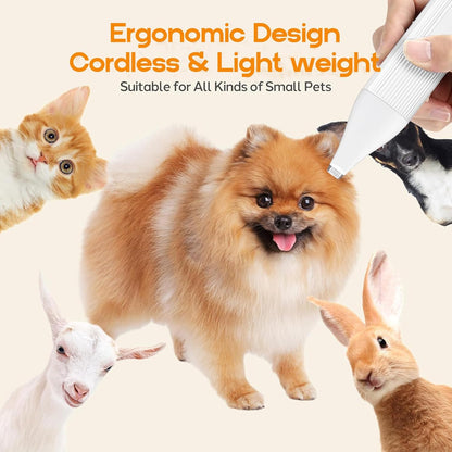 Ultimate 4-in-1 Cordless Pet Grooming Kit with Nail File