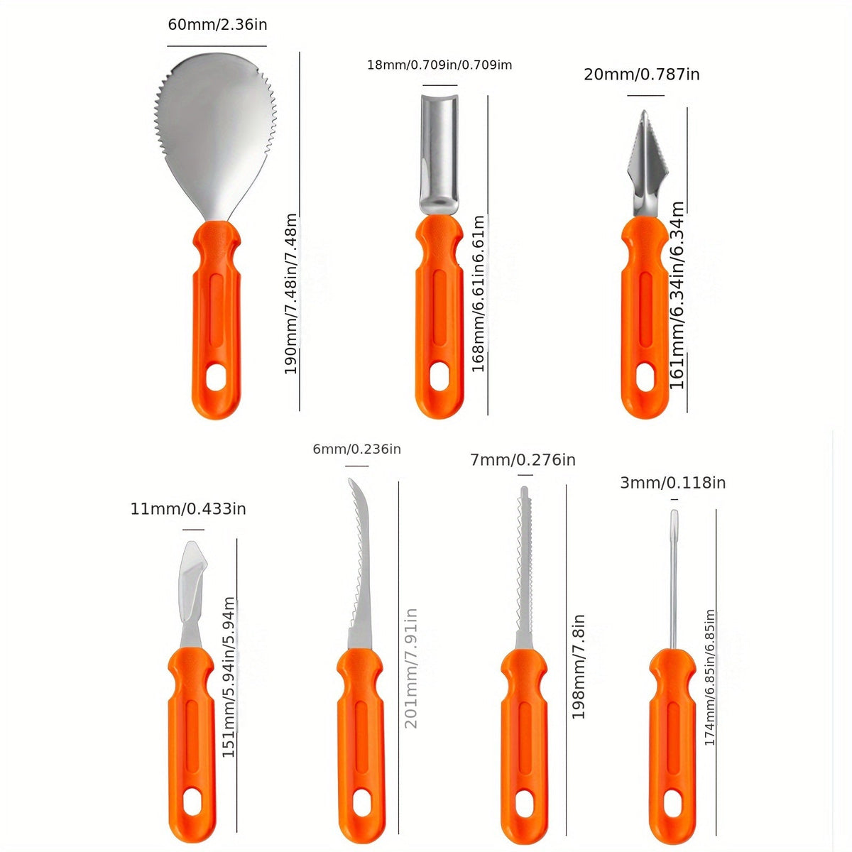 Ultimate Pumpkin Carving Kit with Stainless Steel Tools & Organizer
