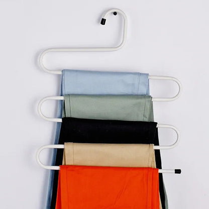 Space-Saving 5-Layer Non-Slip Hangers for Closet Organization