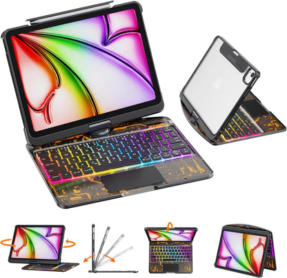 Versatile 360° iPad Keyboard Protector with TrackPad