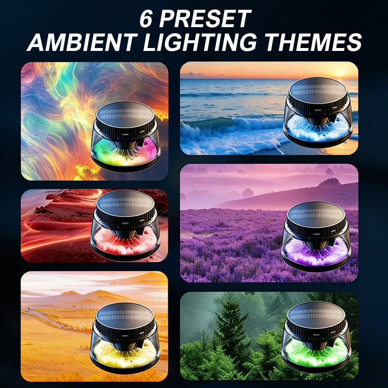 Hand-Free Car Air Freshener with Soothing Mist and Light