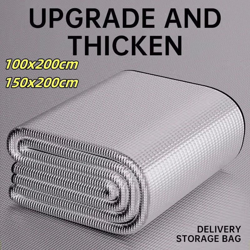 Waterproof Picnic Blanket for Outdoor Use | Double-Layered Aluminium Foil | Moisture Resistant & Portable for Camping and Beach