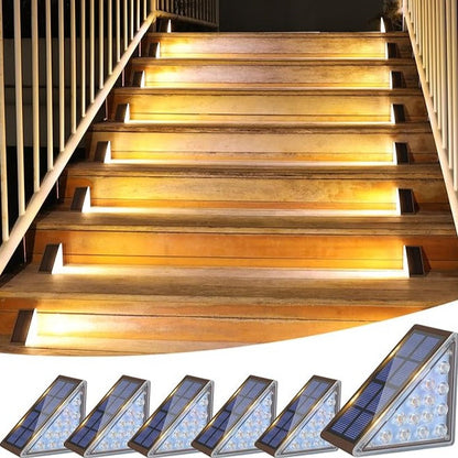 Weather-Resistant Outdoor Solar Stair Lighting for Modern Aesthetics