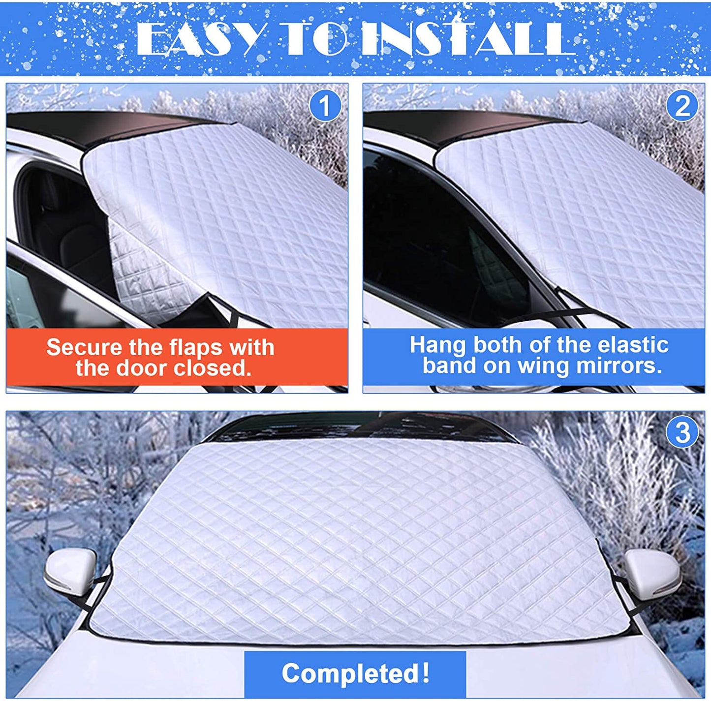 Magnetic Snow Protection Cover for Cars
