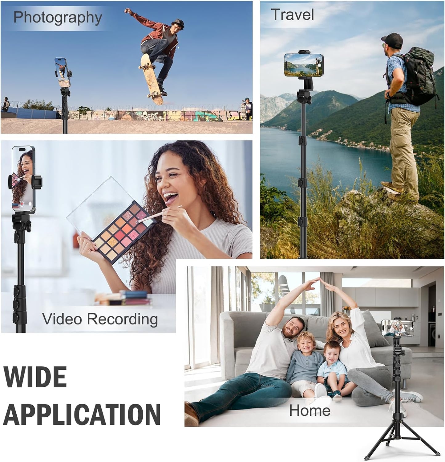 Compact Tripod for Mobile Phones and Cameras
