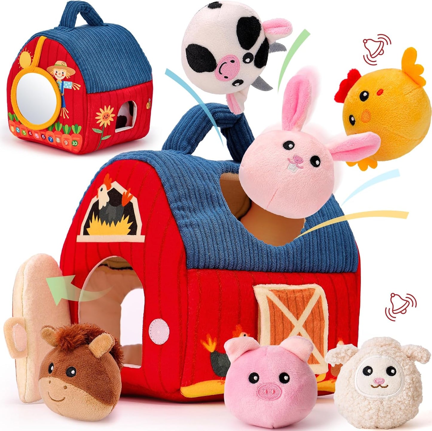 Soft Farm Animal Playset for Engaging Learning