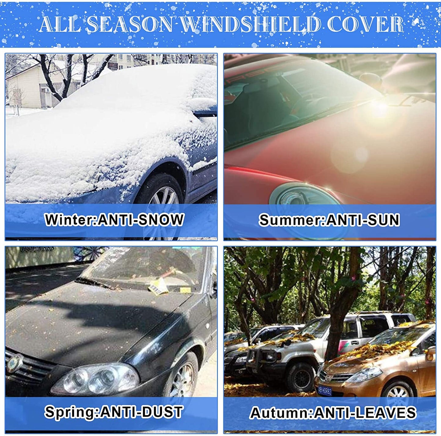 Magnetic Snow Protection Cover for Cars