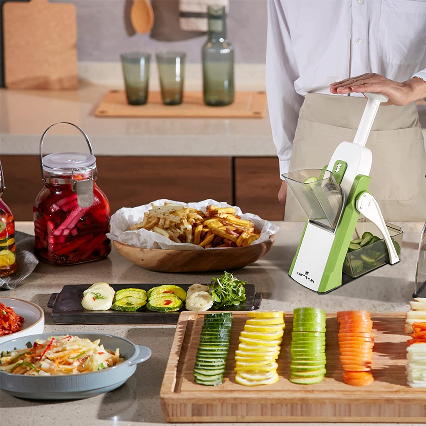 Multi-Functional Vegetable Slicer for Effortless Meal Prep