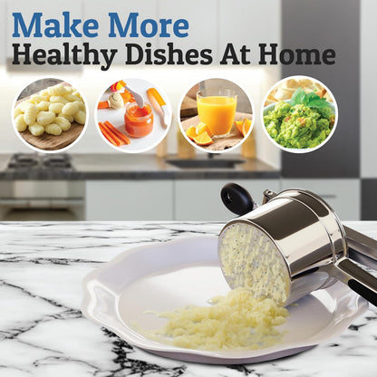 Stainless Steel Potato Masher - 450ml Capacity - Durable for Fruits & Vegetables