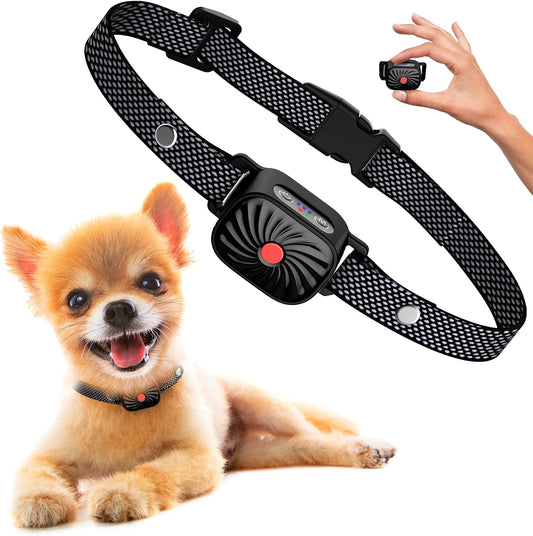 Adjustable Anti-Bark Collar for Small Dogs | Sound & Vibration | Waterproof IP87