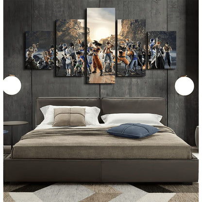 Stunning 5-Piece Anime Character Canvas Art Set