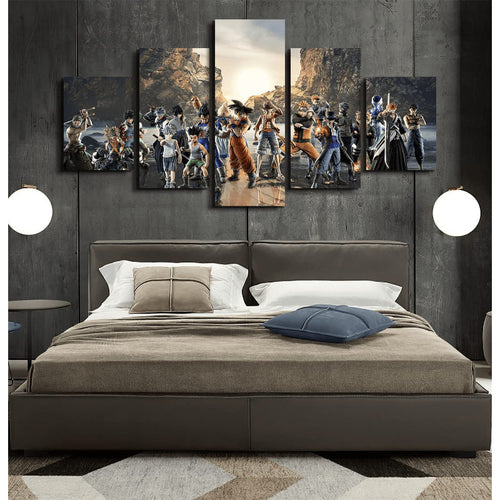 Stunning 5-Piece Anime Character Canvas Art Set