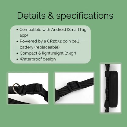 Mini Animal Tracker – Bluetooth Collar for Dogs and Cats
