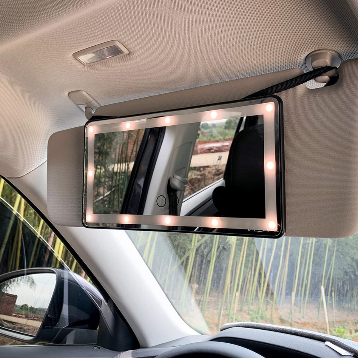 Car Rearview Mirror with LED Lighting