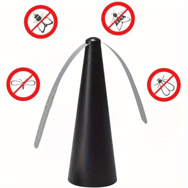 Portable Battery-Operated Outdoor Fan for Mosquito and Fly Control