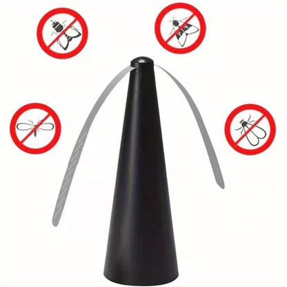 Portable Battery-Operated Outdoor Fan for Mosquito and Fly Control