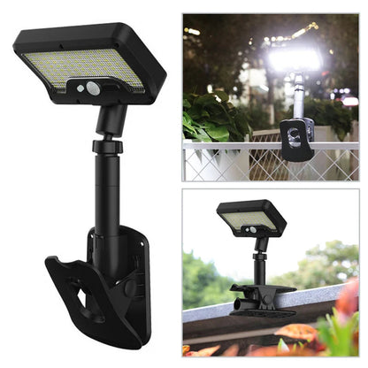 Solar Outdoor Light with Motion Sensor | 360° Adjustable | Four Lighting Modes | Weatherproof & USB Rechargeable | Security Illumination