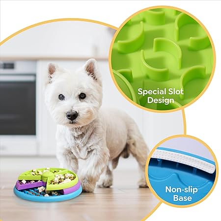 Slow Feeder and Entertaining Feeding Puzzle for Pets