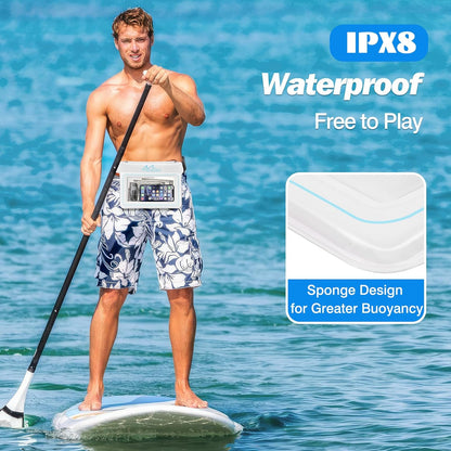 Floating Dry Pouch for Swimming - Waterproof Phone Waist Bag
