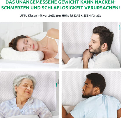 Ergonomic Orthopedic Neck Pillow for Comfortable Sleep