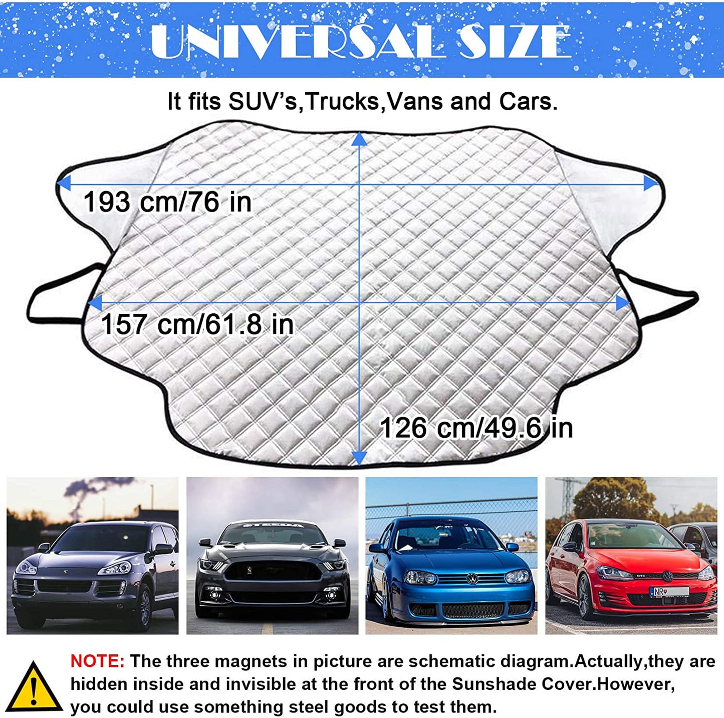 Magnetic Snow Protection Cover for Cars