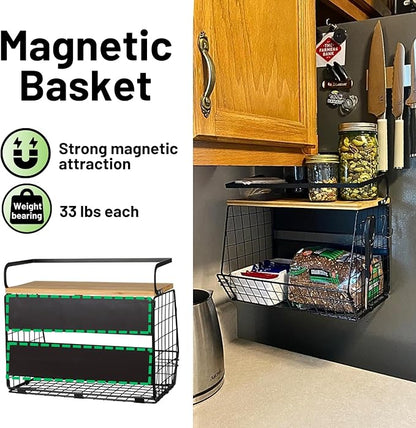 Magnetic Storage Shelf for Easy Organization | Holds up to 33 lbs