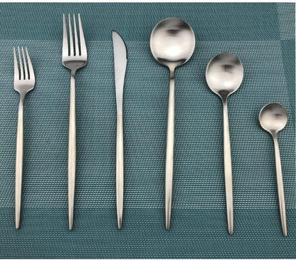 Stainless Steel Flatware Set with 36 Pieces