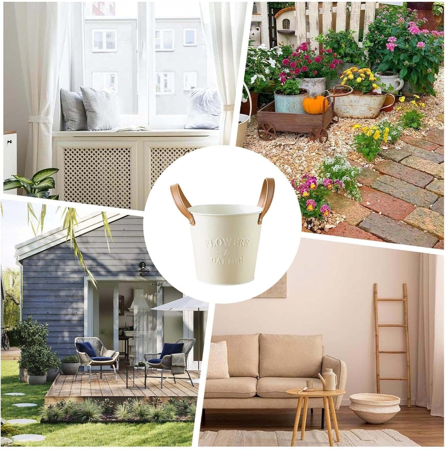 Planters with Convenient Lift Handles for Easy Movement