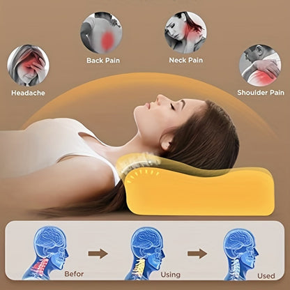 Cooling Memory Foam Pillow for Neck Support – Adjustable for Side and Back Sleepers