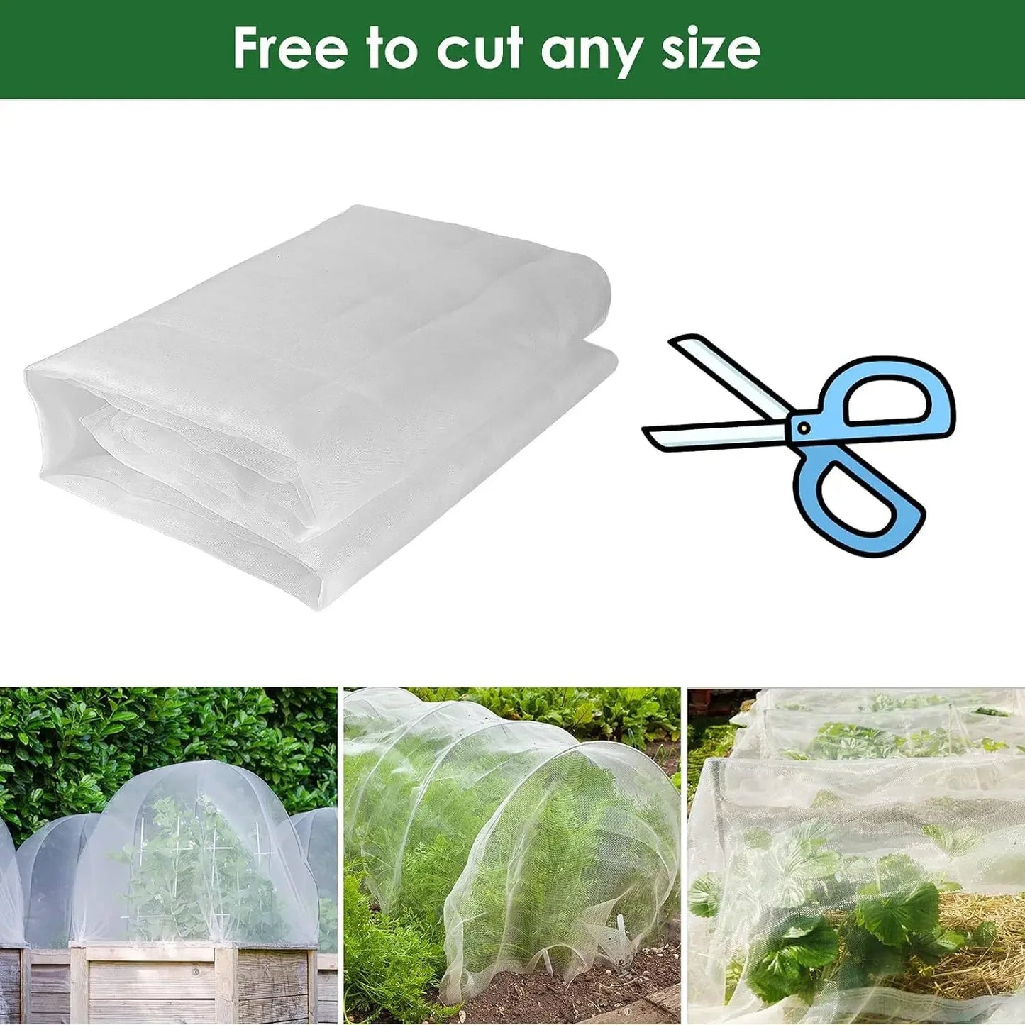 Plant Protection Netting 60 Mesh | UV-Resistant PE | Sizes 2x5 m / 3x10 m
