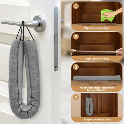 Door Seal Stopper | Triangular Shape | Under-Door Blocker for Air, Dust & Noise | 92 cm