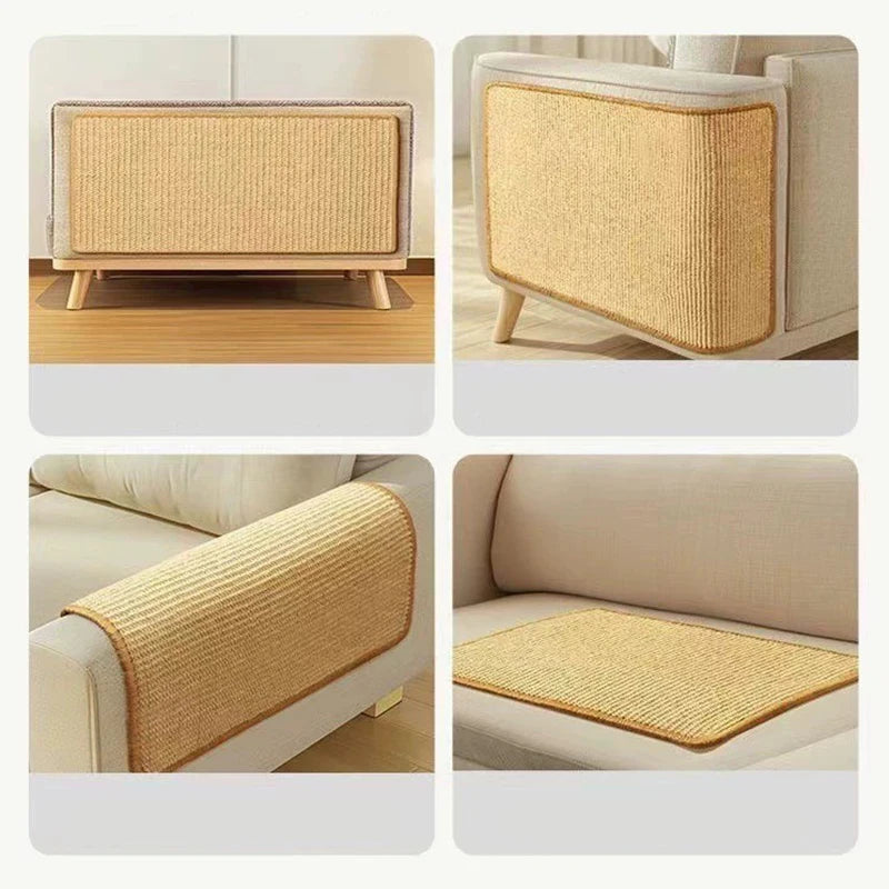 Cat Scratching Mat | Natural Sisal Scratcher for Furniture Protection | 20x40–30x60 cm