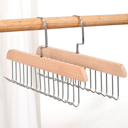 Elegant Multi-Hook Organizer for Belts, Scarves & Ties