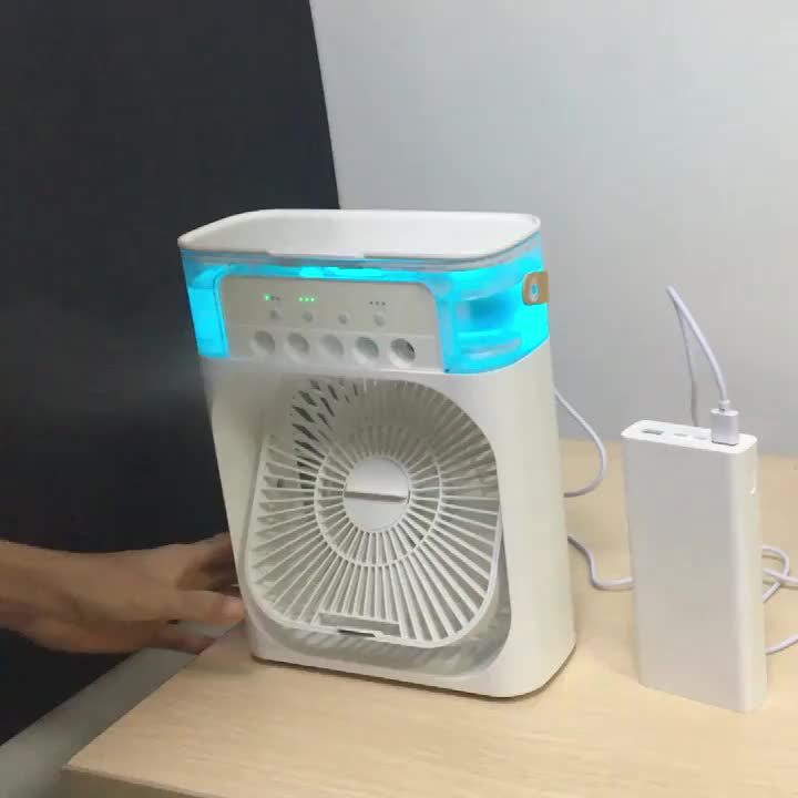 Portable USB Rechargeable 600ml Spray Fan - 2V Humidifier with 3 Speeds