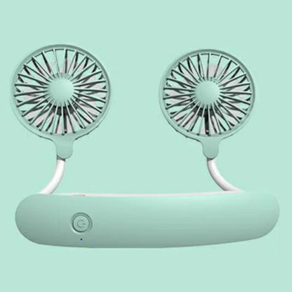 Portable 30 cm Neck Fan | USB Rechargeable Neckband Cooler for Sports, Office & Outdoor
